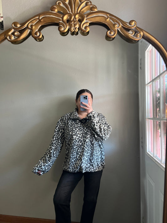 Leopard print sweater