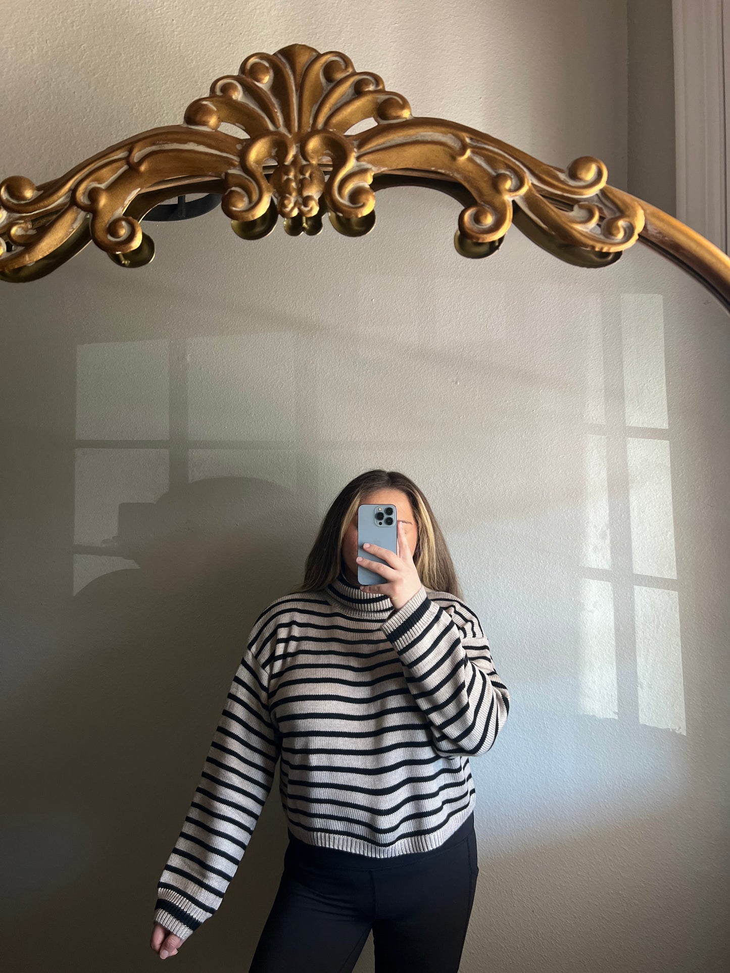 Striped Cropped Sweater