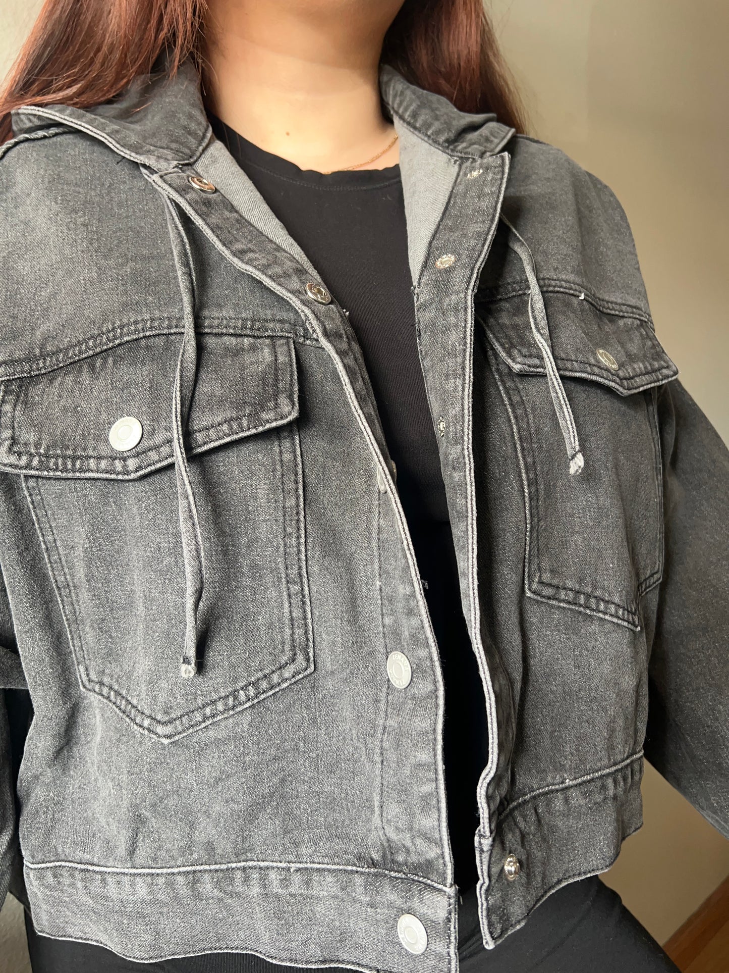 Hooded Denim Jacket