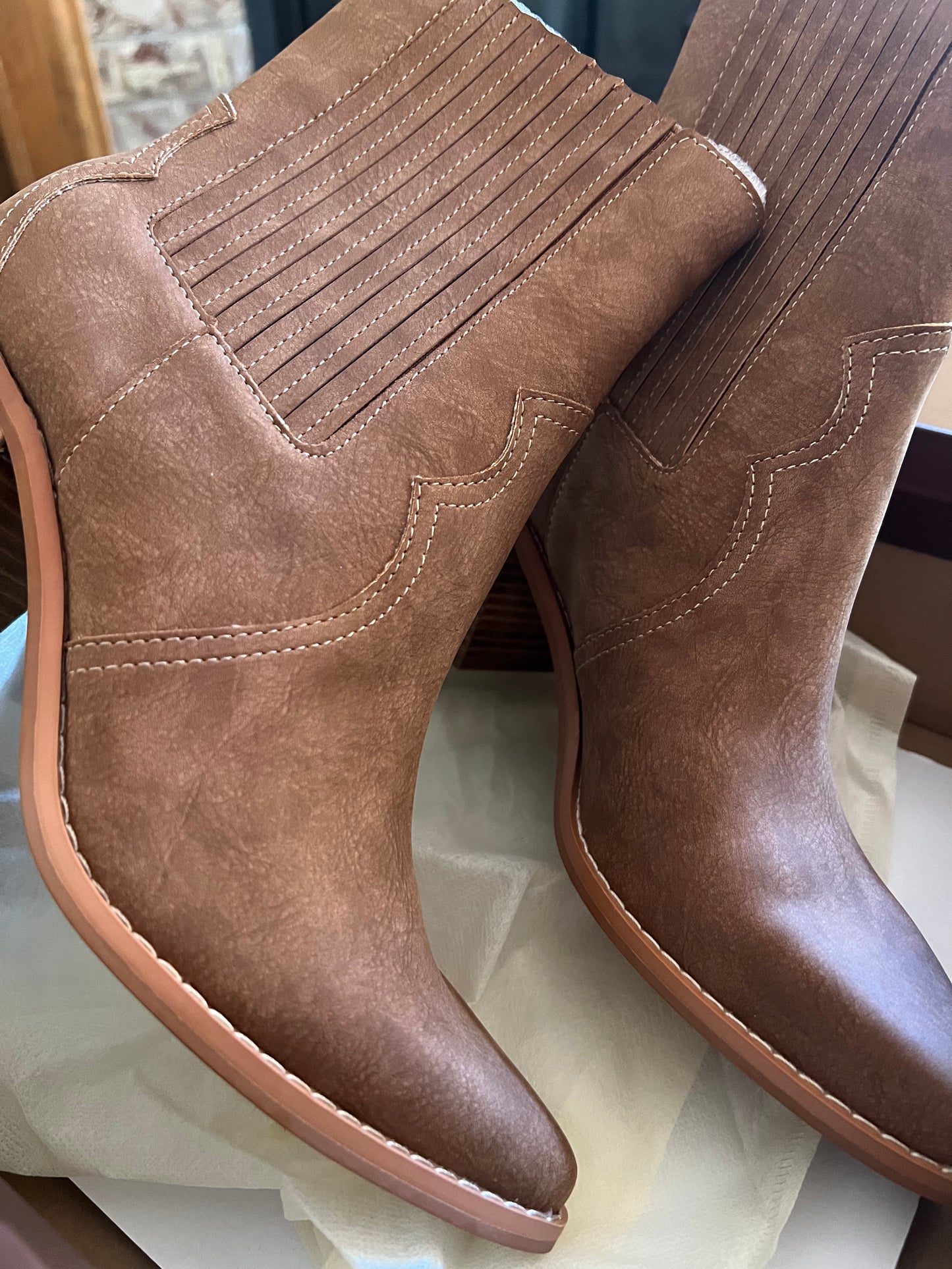 Addison Paneled Western Boot