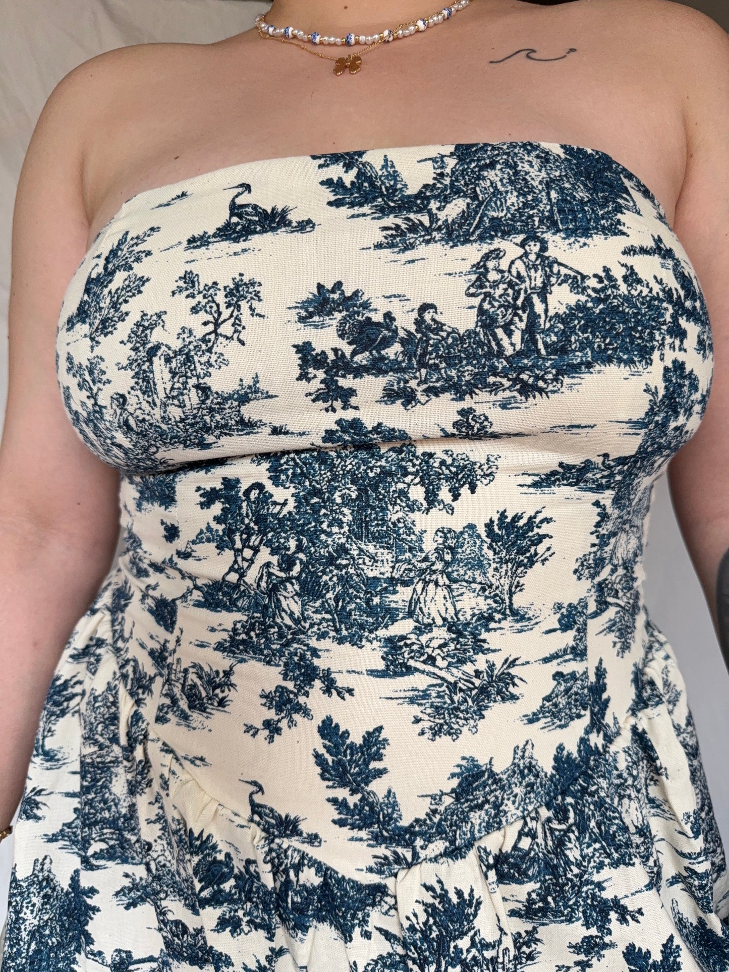 Bubble Hem Mini Dress