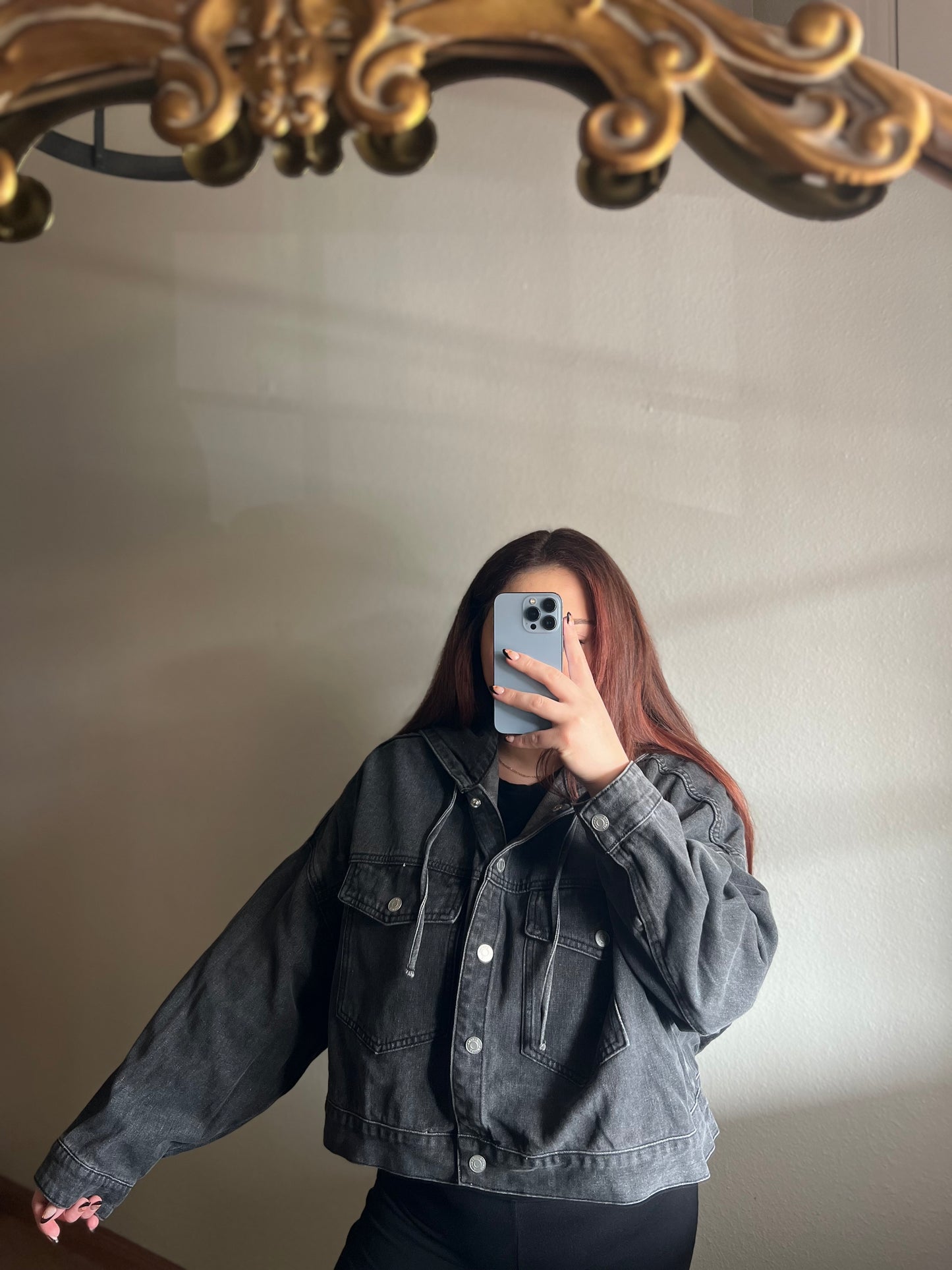 Hooded Denim Jacket