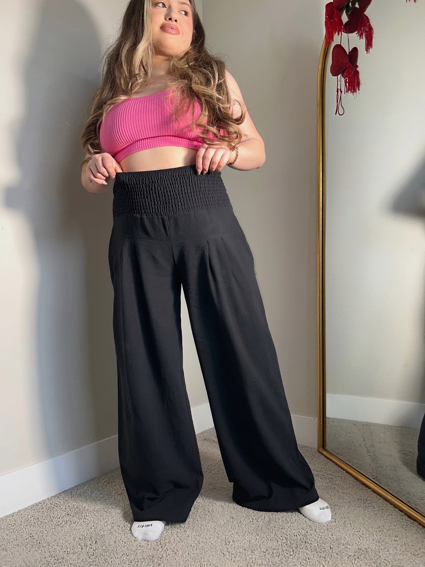 Wide Leg Linen Pants