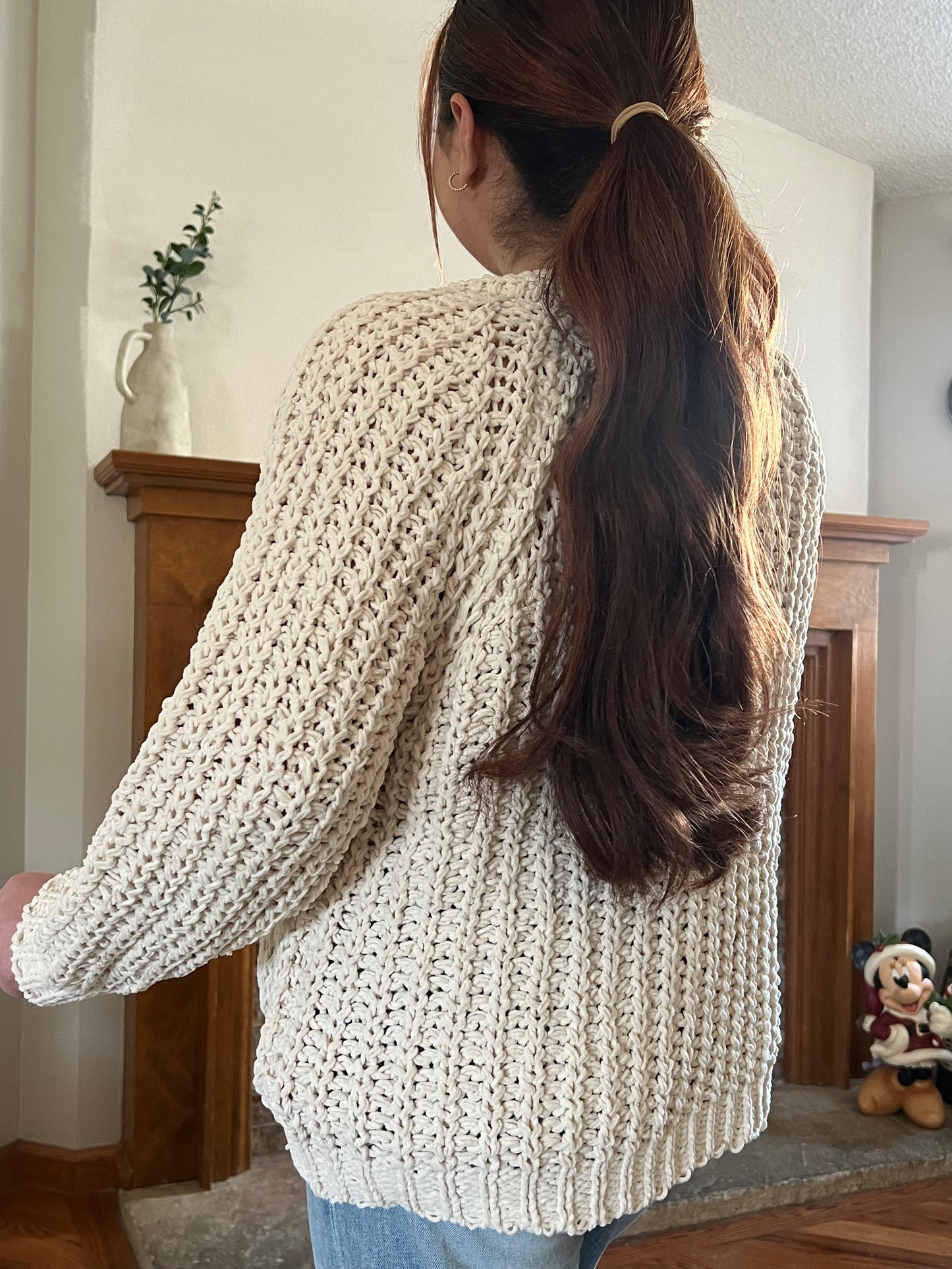 Chenille Cable Knit Cardigan